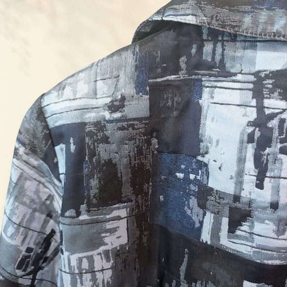 Joseph Ribkoff Navy and Charcoal Zip Jacket - Picture 8 of 11